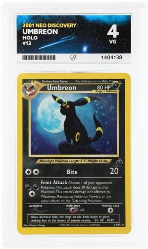 Umbreon 13/75 Neo Discovery Holo Rare (2001) English ACE 4