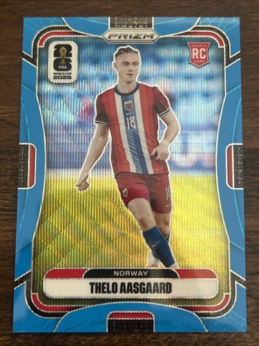 2026 Panini Prizm FIFA World Cup #331 Thelo Aasgaard Blue & Red Prizms #/225
