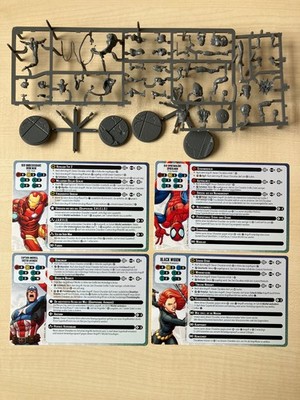 Marvel Crisis Protocol MCP (dt.) Iron Man Captain America Black Widow Spider-Man