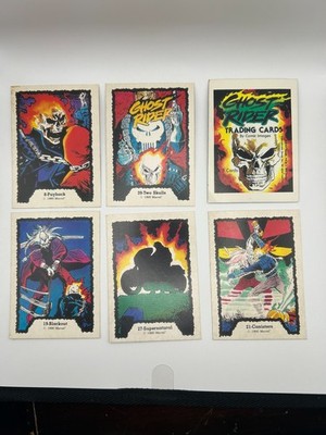 1990 Marvel Ghost Rider Series 1 - Lot of 5 Plus header card