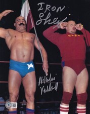 Iron Sheik & Nikolai Volkoff Signed 8x10 Photo BAS COA WWF WWE WCW Picture Auto