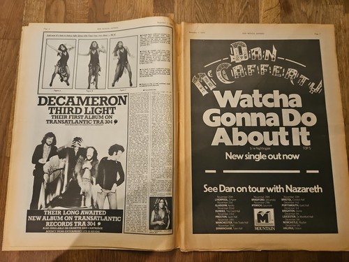NME New Musical Express November 1st 1975 Tina Turner Cover Queen Concert Advert - Foto 4 di 13