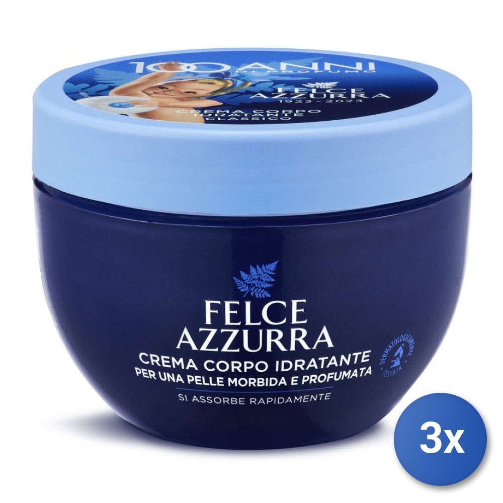 3X Felce Azzurra Body Vase 250 Ml. Classic