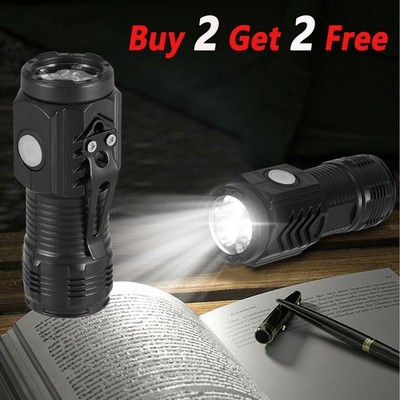 Multi-function Mini Flashlight Flash Super Power Waterproof Outdoor Travel Light