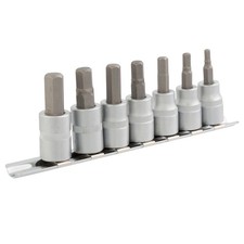Steelman 7 Piece 38 In. Drive Allen Socket Set Metric 95831