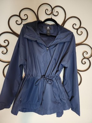 Champion Jacket/Windbreaker/Trenchcoat. Adjustable Waist Water/ Wind Resistant L