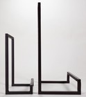 Pair of Black Metal Minimalist Tabletop Easels — photo 4