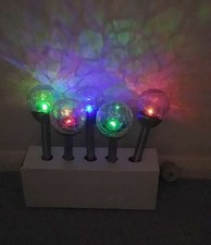 Smart Solar Solar Powered Crackle Globe Stake Lights 5 Pack