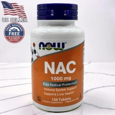 NOW NAC 1000 mg, 120 Tablets | Vegan, Non-GMO
