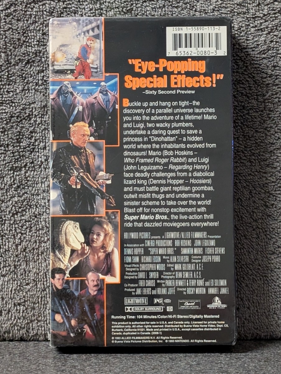 SUPER MARIO BROS - SEALED 1993 VHS | eBay