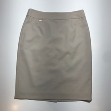 Calvin Klein Pencil Skirt Womens 8 Essential Career Academia High-Rise Khaki