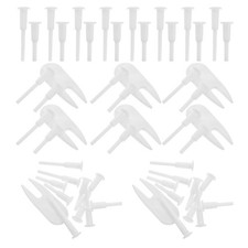 ABS White Yoga Ball Plug Replacement Kit with Leak Proof Air Stopper Pins