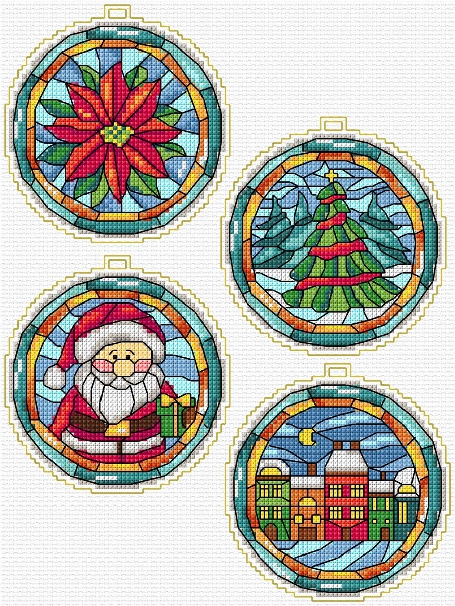 Orchidea (8718) Christmas Time Baubles Decorations Cross Stitch Kit