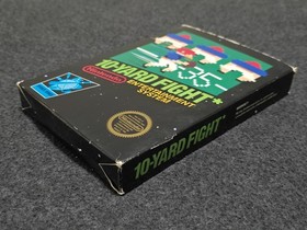 NES Nintendo 10-YARD FIGHT Complete HANGTAB CIB Black Box Game Hang Tab 5 Screw