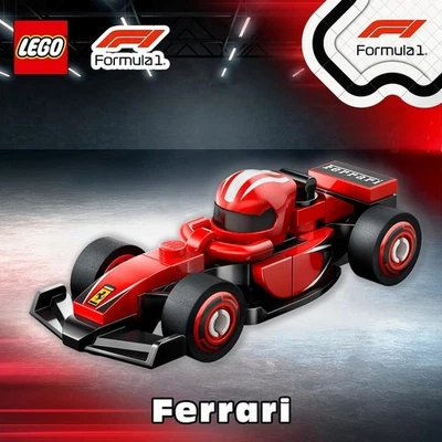 LEGO 71049 Mini Race Car, F1 Collectible Race Car Series 'Ferrari' (2025)