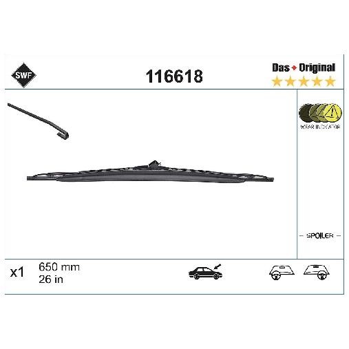Wischblatt Vorne Links FüR Peugeot 206 2A 2D 2E 2.0 98 Bis 10 SWF 8HZ HFX-image