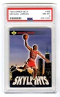 MICHAEL JORDAN~1993 UPPER DECK SKYLIGHTS PSA-8 NM-MT GRADED NBA CARD#466~NW CASE