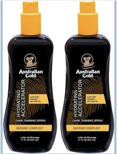 Australian Gold Dark Tanning Spray Hydrating Accelerator, Pack Of 2, 8oz Each