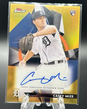 2021 Topps Finest Casey Mize RC Auto Gold Variation # /50 Rookie Detroit Tigers
