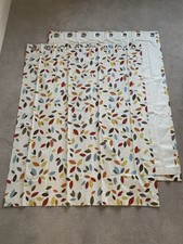 Pair of Eyelet Curtains - John Lewis. With blackout lining. Excellent condition