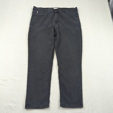 Curve Appeal Jeans Womens 16 33 Black Stretch High Rise Skinny Casual