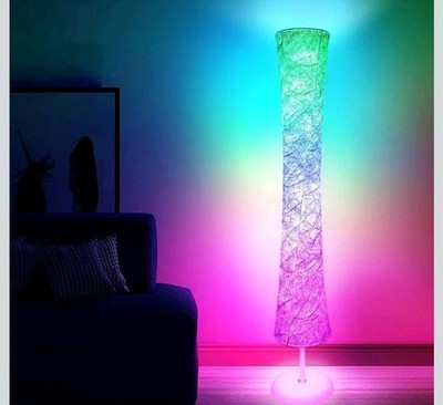 Floor Lamp, 61'' Smart RGB LED Corner Lamp w/ Music Sync & 16 Million DIY Colors