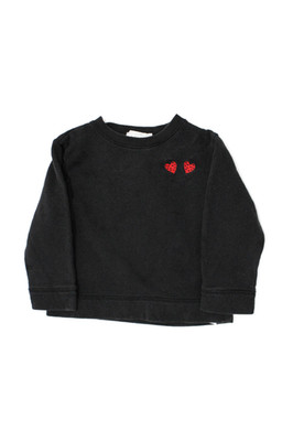 Stella McCartney Kids Childrens Long Sleeves Sweater Black Cotton Size 6