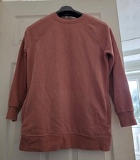 ☁️ Next Rose Pink Oversized Longline Sweatshirt - Small