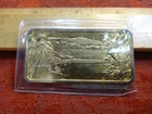 Mauna Kea 1975 Hamilton Mint 1 Ounce .999 Silver Bar w/ Gold EP - No Reserve