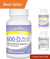 Calcium 600 Plus D Minerals Caplets - 120 Count for Optimal Bone Health