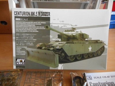 Modellbausatz AFV Club Centurion MK.5 mit Planierraupe auf 1:35 in Box