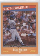 1988 Score Factory Set High Gloss Paul Molitor #660 HOF 0h1