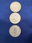 1964 Kennedy Half Dollar lot of 3 coins. Nice