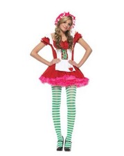   VIRAL Y2K COQUETTE STRAWBERRY SHORTCAKE LEG AVENUE COSTUME  DRESS ONLY    