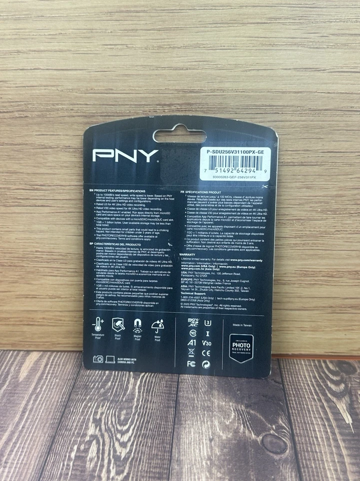 PNY Technologies 256GB Elite-X microSDXC Flash Memory Card, Class 10, UHS-I U3 - Image 2 of 2