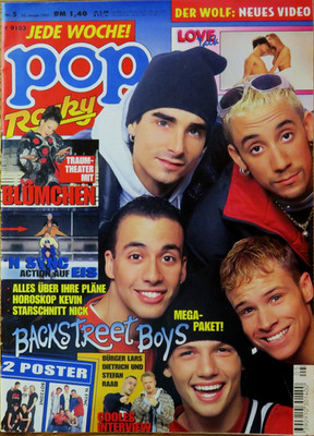 Pop Rocky 05/97 Titelfoto: Backstreet Boys, 'N Sync, Stefan Raab, Kevin von BSB