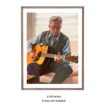 Eric Clapton Hand Signed Cream Guitarist Photo 12x8 COA & PSA Approved Card