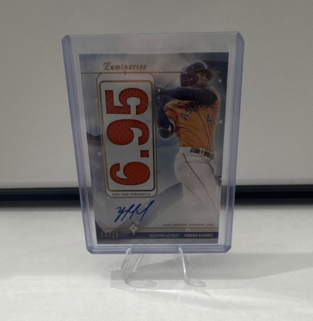 Topps 2023 Luminaries Yordan Alvarez Home Run Kings Auto Relic #HRKAR-YA /15