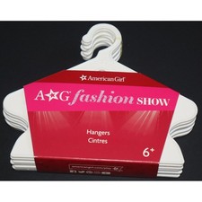 American Girl Fashion Show White Doll Hangers Set of 10 New