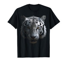 White Tiger Artwork - Mandala Animal Art Tiger T-Shirt