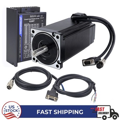 1 Axis Nema 34 Closed Loop Stepper Motor 12Nm  6A & Servo Driver CL86T CNC Kit