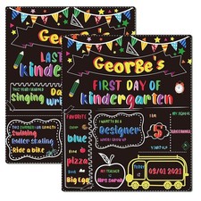 First Day of School Board Last Day of School Reversible Chalkboard Back to Sc...