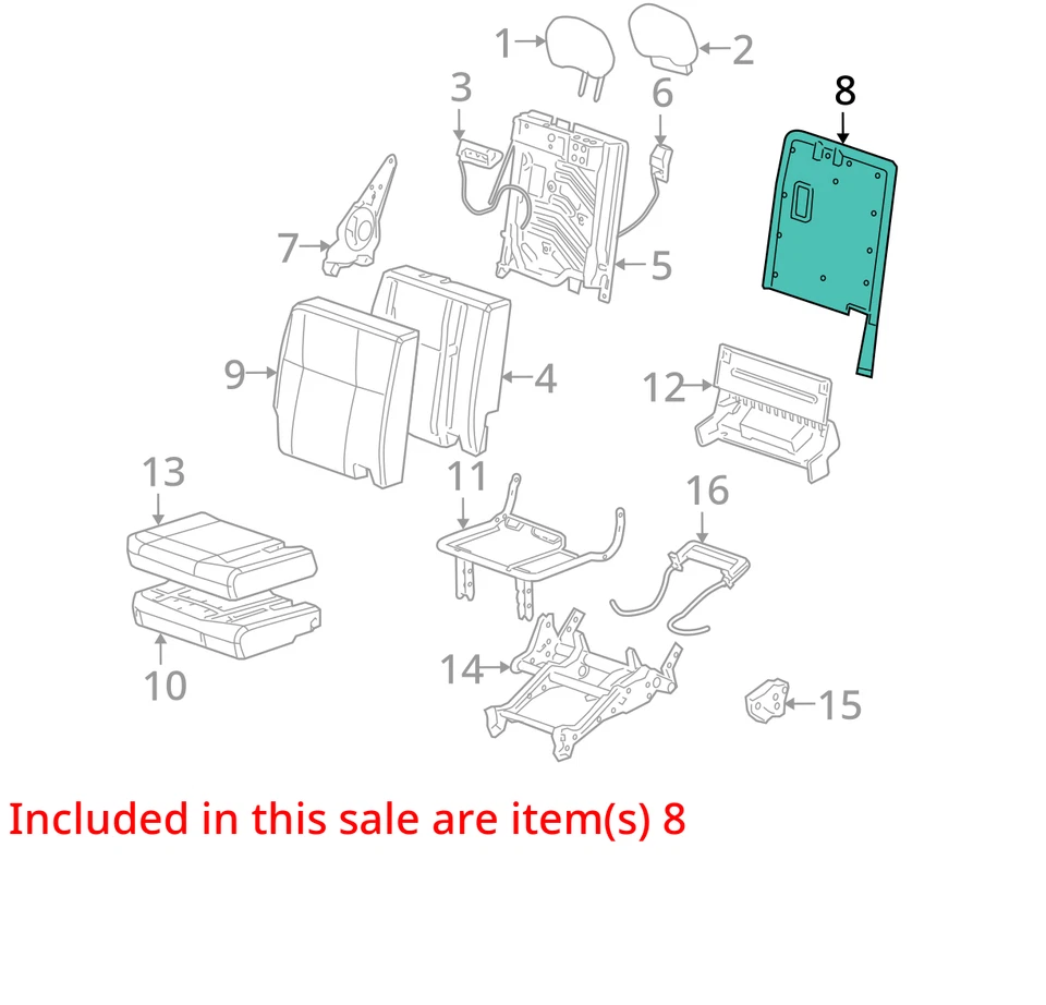 2005-2008 CHEVROLET SATURN UPLANDER PAINEL DE RELÉ R/SEAT BK CUSH LH *G 89043333 - Imagem 2 de 3