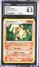 CGC 8.5 NM/MINT+ Arcanine 1/111 Rising Rivals Holo Pokemon Card on eBay
