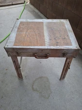 Vintage Studio wooden Easel Table/storage Box, All Original/fully functional 