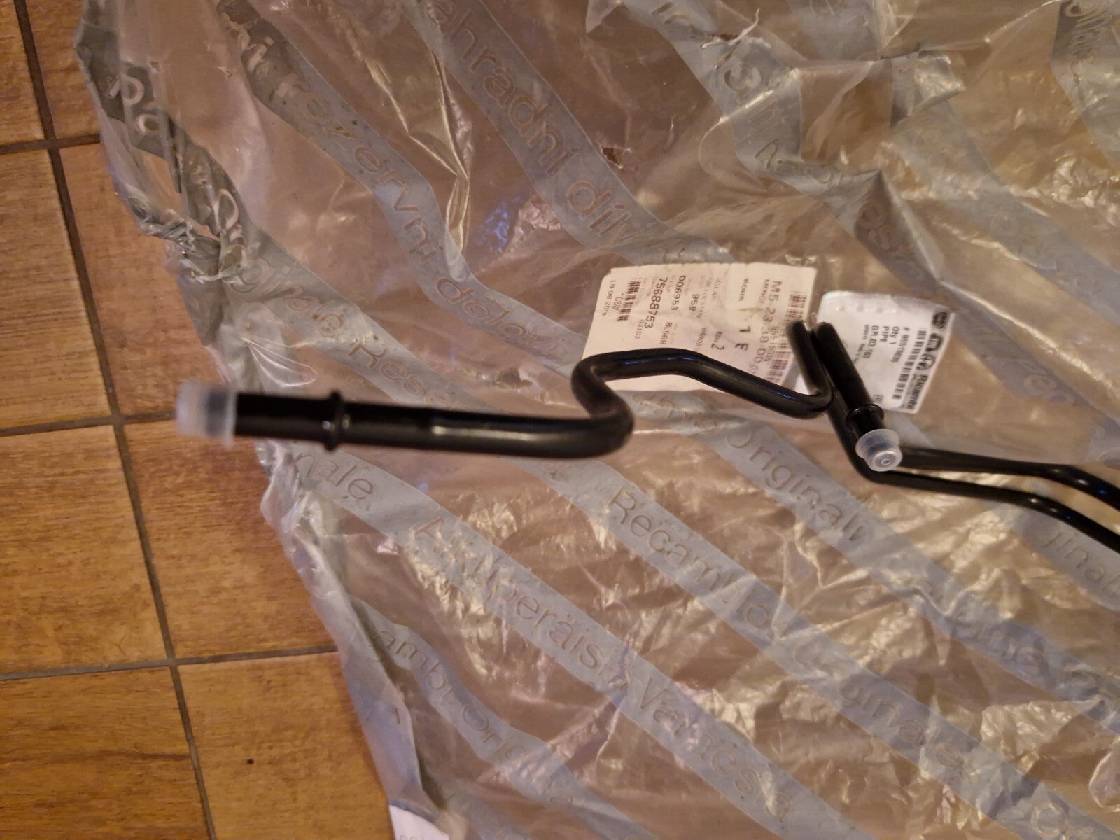 VAUXHALL COMBO D FUEL RETURN PIPE 2012-18 DIESEL GENUINE 95515035 