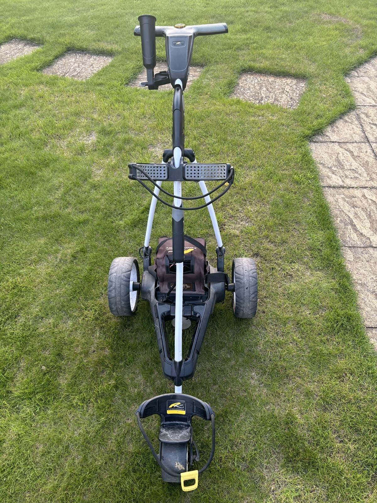 Powakaddy FW3 Electric Golf Trolley w/ 18H Battery White + Umbrella