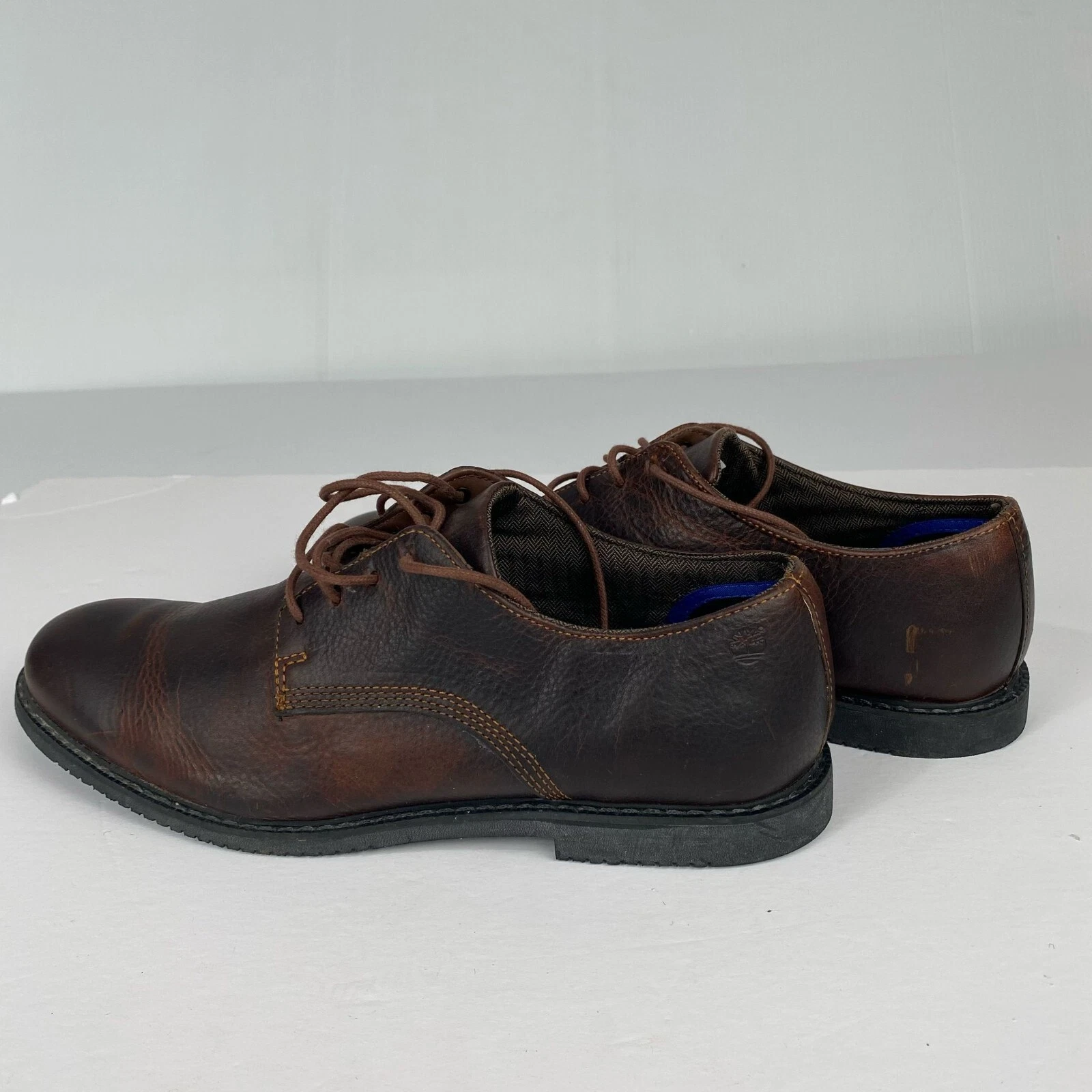 Scarpe Oxford Timberland Earthkeepers da uomo 5545A taglia 11 stringate in pelle marrone