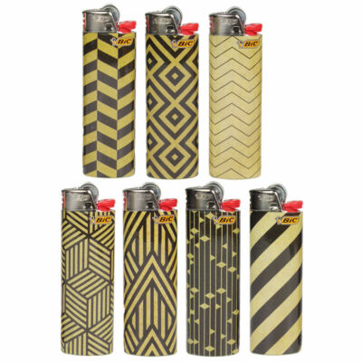 BIC MAXI Feuerzeug BLACK & GOLD Limited Edition J26 Limitierte Sonderedition