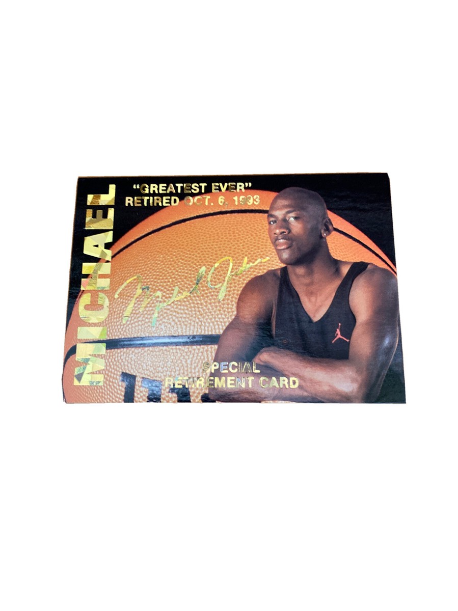 93-94 MICHAEL JORDAN ARENA SPORTS ONE OF 15000 Greatest Ever Gold